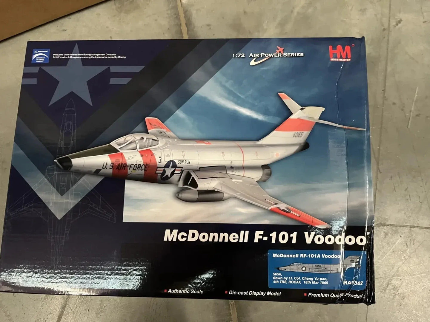 HOBBY MASTER RF-101A VOODOO 5656 LT. COL. CHANG YU-PAO 18TH MAR 1965